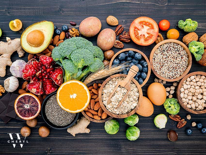 a range of super foods for detox cleanse